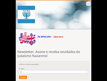 Tablet Screenshot of judaismonazareno.org